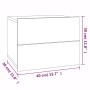 Nachttisch aus grauem Sonoma-Sperrholz, 40 x 30 x 30 cm von vidaXL, Nachttische - Ref: Foro24-815413, Preis: 33,41 €, Rabatt: %