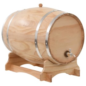 Barril de vino con grifo madera de pino maciza 35 L