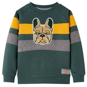 Sudadera infantil verde oscuro 128 de , Camisetas para niños - Ref: Foro24-13092, Precio: 12,22 €, Descuento: %