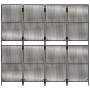 Gray synthetic rattan 4-panel screen by , Room dividers - Ref: Foro24-365378, Price: 109,53 €, Discount: %