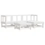 Garden sofa set 5 pieces solid white pine wood by , Garden sets - Ref: Foro24-3186166, Price: 268,73 €, Discount: %