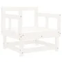 Gartenmöbel-Set 7-teilig aus massivem weißem Kiefernholz von , Gartensets - Ref: Foro24-3186215, Preis: 398,33 €, Rabatt: %