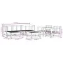 Gartenmöbel-Set 7-teilig aus massivem weißem Kiefernholz von , Gartensets - Ref: Foro24-3186215, Preis: 398,33 €, Rabatt: %