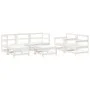 Gartenmöbel-Set 7-teilig aus massivem weißem Kiefernholz von , Gartensets - Ref: Foro24-3186243, Preis: 489,38 €, Rabatt: %