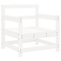 Juego de muebles de jardín 7 pzas madera maciza de pino blanco de , Conjuntos de jardín - Ref: Foro24-3186243, Precio: 379,18 €