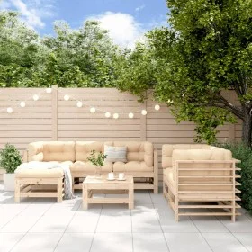 Gartenmöbel-Set 7-teilig aus massivem Kiefernholz von , Gartensets - Ref: Foro24-3186193, Preis: 391,36 €, Rabatt: %