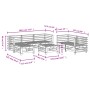 Gartenmöbel-Set 7-teilig aus massivem Kiefernholz von , Gartensets - Ref: Foro24-3186193, Preis: 405,34 €, Rabatt: %