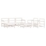 Gartenmöbel-Set 7-teilig aus massivem weißem Kiefernholz von , Gartensets - Ref: Foro24-3186229, Preis: 491,48 €, Rabatt: %