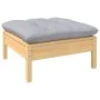 Garden furniture set 8 pieces and gray pine wood cushions by , Garden sets - Ref: Foro24-3097096, Price: 619,45 €, Discount: %