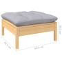 Gartenmöbel-Set 8-teilig und Kissen aus grauem Kiefernholz von , Gartensets - Ref: Foro24-3097096, Preis: 648,60 €, Rabatt: %