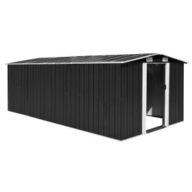 Metal garden shed in anthracite color, 257x489x181 cm. by vidaXL, Sheds - Ref: Foro24-143350, Price: 541,79 €, Discount: %
