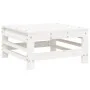 Gartensofa-Set 5-teilig aus massivem weißem Kiefernholz von , Gartensets - Ref: Foro24-3186551, Preis: 316,06 €, Rabatt: %