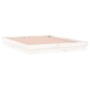 Estructura de cama con LED madera maciza blanca 180x200 cm de , Camas y somieres - Ref: Foro24-819988, Precio: 185,75 €, Desc...