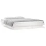 Bed frame with LED solid white wood 180x200 cm by , Beds and slatted bases - Ref: Foro24-819988, Price: 184,13 €, Discount: %