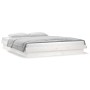 Bettgestell mit LED-Massivholz weiß 180x200 cm von , Betten und Lattenroste - Ref: Foro24-819988, Preis: 186,65 €, Rabatt: %