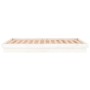 Estructura de cama con LED madera maciza blanca 180x200 cm de , Camas y somieres - Ref: Foro24-819988, Precio: 185,75 €, Desc...