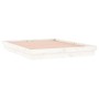Estructura de cama con LED madera maciza blanca 160x200 cm de , Camas y somieres - Ref: Foro24-819983, Precio: 177,10 €, Desc...