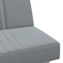 Sofá cama en forma de L tela gris claro 255x140x70 cm en Sofás | Comprar online en Foro24