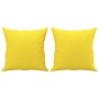 2-seater sofa with light yellow fabric cushions 140 cm by , Sofas - Ref: Foro24-3200914, Price: 226,56 €, Discount: %