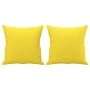 2-seater sofa with light yellow fabric cushions 140 cm by , Sofas - Ref: Foro24-3200914, Price: 223,06 €, Discount: %
