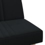 Sofá cama en forma de L tela negro 255x140x70 cm en Sofás | Comprar online en Foro24
