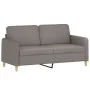 2-seater sofa with taupe gray fabric cushions 140 cm by , Sofas - Ref: Foro24-3200916, Price: 221,64 €, Discount: %