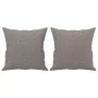 2-seater sofa with taupe gray fabric cushions 140 cm by , Sofas - Ref: Foro24-3200916, Price: 221,64 €, Discount: %