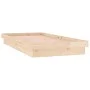 Bed frame with LED solid wood 100x200 cm by , Beds and slatted bases - Ref: Foro24-819962, Price: 120,60 €, Discount: %
