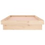 Estructura de cama con LED madera maciza 100x200 cm de , Camas y somieres - Ref: Foro24-819962, Precio: 122,17 €, Descuento: %