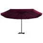 Sombrilla de jardín con palo de aluminio rojo burdeos 500 cm de vidaXL, Sombrillas - Ref: Foro24-44476, Precio: 250,12 €, Des...