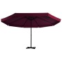 Sombrilla de jardín con palo de aluminio rojo burdeos 500 cm de vidaXL, Sombrillas - Ref: Foro24-44476, Precio: 279,49 €, Des...