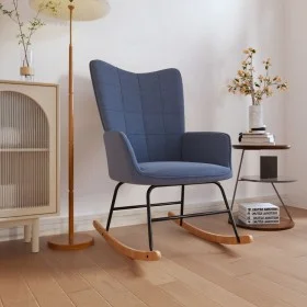 Blue fabric rocking chair by , Rocking chairs - Ref: Foro24-328011, Price: 119,94 €, Discount: %