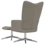 Hellgrauer Samt-Entspannungssessel mit Fußstütze von , Sessel - Ref: Foro24-328128, Preis: 182,96 €, Rabatt: %