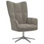 Hellgrauer Samt-Entspannungssessel mit Fußstütze von , Sessel - Ref: Foro24-328128, Preis: 182,96 €, Rabatt: %