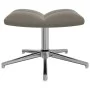 Hellgrauer Samt-Entspannungssessel mit Fußstütze von , Sessel - Ref: Foro24-328128, Preis: 182,96 €, Rabatt: %