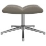 Hellgrauer Samt-Entspannungssessel mit Fußstütze von , Sessel - Ref: Foro24-328128, Preis: 186,26 €, Rabatt: %