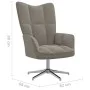 Hellgrauer Samt-Entspannungssessel mit Fußstütze von , Sessel - Ref: Foro24-328128, Preis: 182,96 €, Rabatt: %