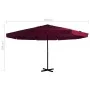 Sombrilla de jardín con palo de aluminio rojo burdeos 500 cm de vidaXL, Sombrillas - Ref: Foro24-44476, Precio: 250,12 €, Des...