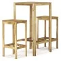 Garden bar set 3 pieces impregnated pine wood by , Garden sets - Ref: Foro24-3096639, Price: 116,22 €, Discount: %