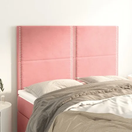 Kopfteile 4 Einheiten rosa Samt 72x5x78/88 cm von , Kopf- und Fußteile - Ref: Foro24-3116245, Preis: 104,53 €, Rabatt: %