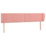 Rosa Samtkopfteil 163x23x78/88 cm von , Kopf- und Fußteile - Ref: Foro24-3117063, Preis: 65,23 €, Rabatt: %