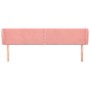 Kopfteil aus rosa Samt, 203 x 23 x 78/88 cm von , Kopf- und Fußteile - Ref: Foro24-3117075, Preis: 61,11 €, Rabatt: %