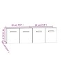 Armarios pared 2 uds contrachapada roble ahumado 60x36,5x35cm