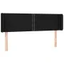 Cabecero de tela negro 147x16x78/88 cm de , Cabeceros y pies de cama - Ref: Foro24-3118628, Precio: 53,30 €, Descuento: %