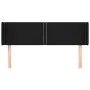 Black fabric headboard 147x16x78/88 cm by , Headboards and footboards - Ref: Foro24-3118628, Price: 53,31 €, Discount: %