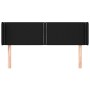 Kopfteil aus schwarzem Stoff, 147 x 16 x 78/88 cm von , Kopf- und Fußteile - Ref: Foro24-3118628, Preis: 53,97 €, Rabatt: %
