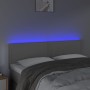 Kopfteil mit LED, schwarzem Kunstleder, 144 x 5 x 78/88 cm von , Kopf- und Fußteile - Ref: Foro24-3121566, Preis: 51,35 €, Ra...