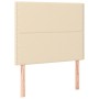Kopfteil mit LED-Leuchten, cremefarbener Stoff, 80 x 5 x 118/128 cm von , Kopf- und Fußteile - Ref: Foro24-3122263, Preis: 65...