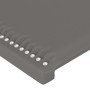 Estructura de cama con cabecero cuero sintético gris 140x200cm de , Camas y somieres - Ref: Foro24-3125516, Precio: 202,80 €,...