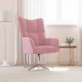Sillón de relax de terciopelo rosa en Sillones | Comprar online en Foro24